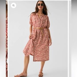 Organic Cotton Faherty Carmel Dress-Spice Sunrise Floral